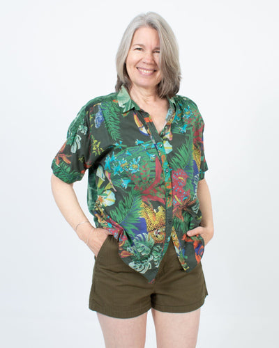 Closed Clothing Large Animal Print Button Down