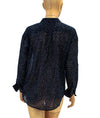 Closed Clothing Medium Printed Semi-Sheer Button Down