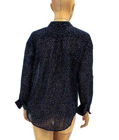Closed Clothing Medium Printed Semi-Sheer Button Down