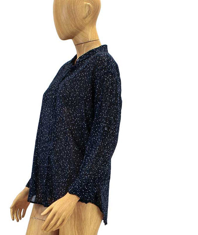 Closed Clothing Medium Printed Semi-Sheer Button Down