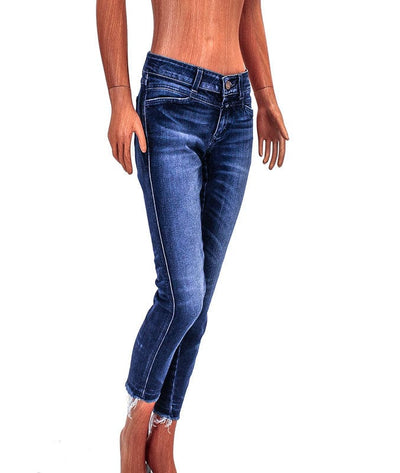 Closed Clothing XS | US 25 Slim Fit Cropped Jeans with Frayed Hem