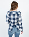 Cloth & Stone Clothing Small Long Sleeve Plaid Blouse