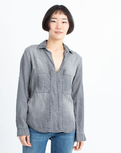 Cloth & Stone Clothing XS Collared Long Sleeve Blouse