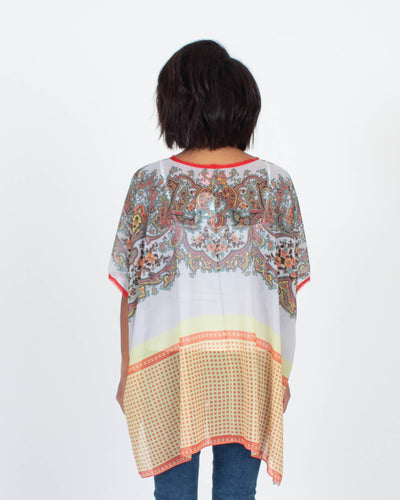 Clover Canyon Clothing Small Sheer Poncho