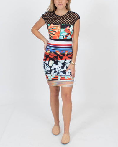 Clover Canyon Clothing XS Neoprene Printed Dress