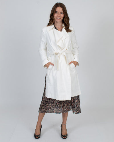 Club Monaco Clothing Medium "Ealdyn" Trench Coat