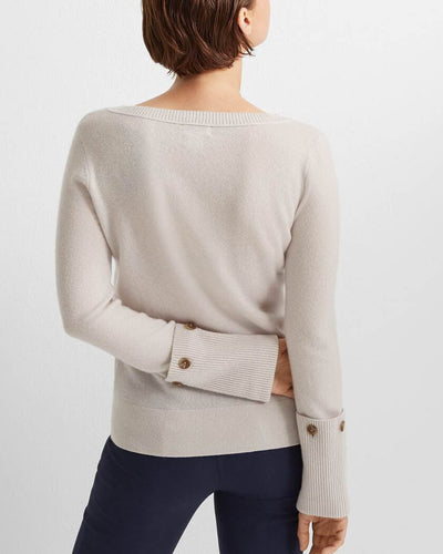 Club Monaco Clothing XS "Cashmere Button Cuff" Sweater