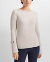Club Monaco Clothing XS "Cashmere Button Cuff" Sweater