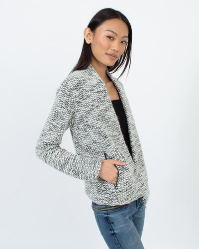Club Monaco Clothing XS Knit Open Front Blazer