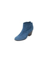 COCLICO Shoes Medium | US 8 Blue Corduroy Ankle Boots