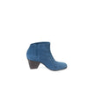 COCLICO Shoes Medium | US 8 Blue Corduroy Ankle Boots