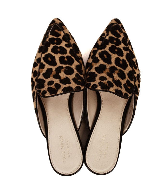 Piper Leopard Print Calf Hair Mules The Revury
