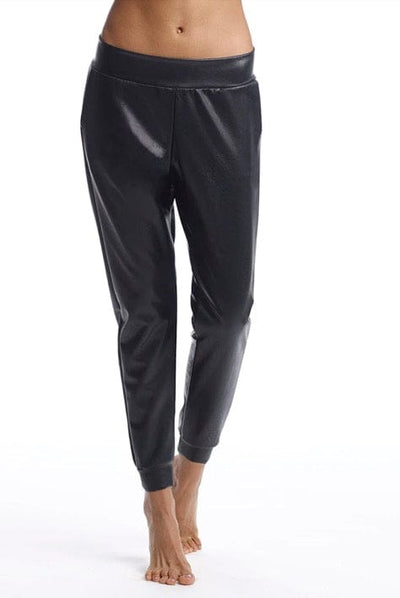 Commando Clothing Medium Faux Leather Joggers