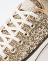 Converse Shoes XS | 5 Gold Glitter Low Top Sneakers
