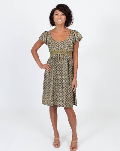 Corey Lynn Calter Clothing Small | US 4 Printed Silk Dress