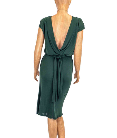 Costello Tagliapietra Clothing XS | US 2 Open Back Draped Midi Dress