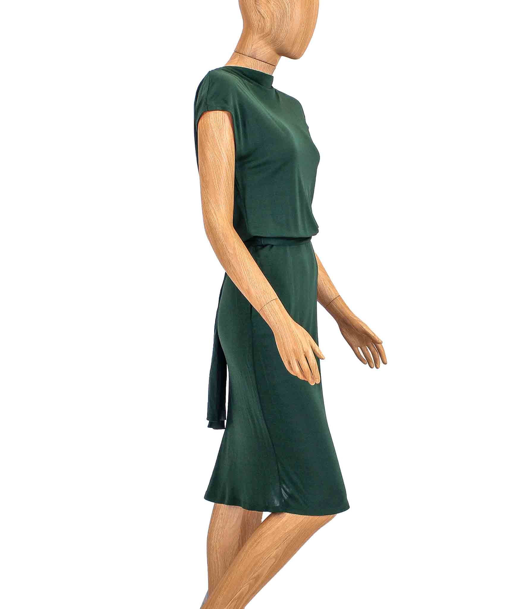 Costello Tagliapietra Clothing XS | US 2 Open Back Draped Midi Dress