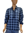 Current/Elliott Clothing Small Plaid Henley Top