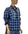 Current/Elliott Clothing Small Plaid Henley Top