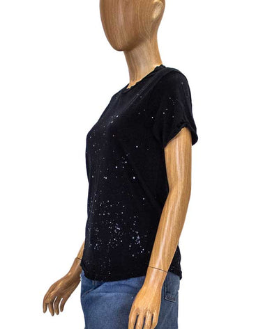 Current/Elliott Clothing XS Paint Splatter Distressed Tee