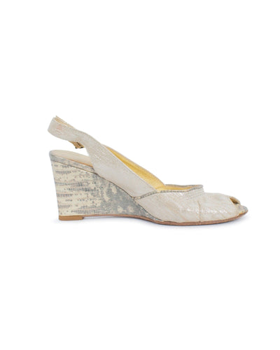 Cynthia Vincent Shoes Small | US 6 Open Toe Wedge
