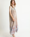 Daughters of India Clothing XS Printed Cotton Midi Dress