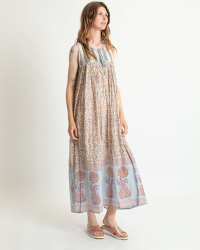 Daughters of India Clothing XS Printed Cotton Midi Dress