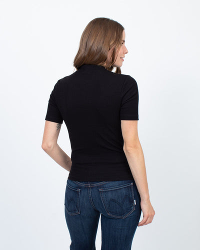 Dear Miler Clothing Medium Mock Neck Cropped Blouse