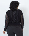 Diane Von Furstenberg Clothing Large Lace Zip Up Jacket