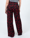 Diane Von Furstenberg Clothing Large | US 10 Wide Leg Floral Pants