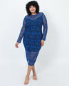 Diane Von Furstenberg Clothing XL | US 12 Long Sleeve Midi Dress
