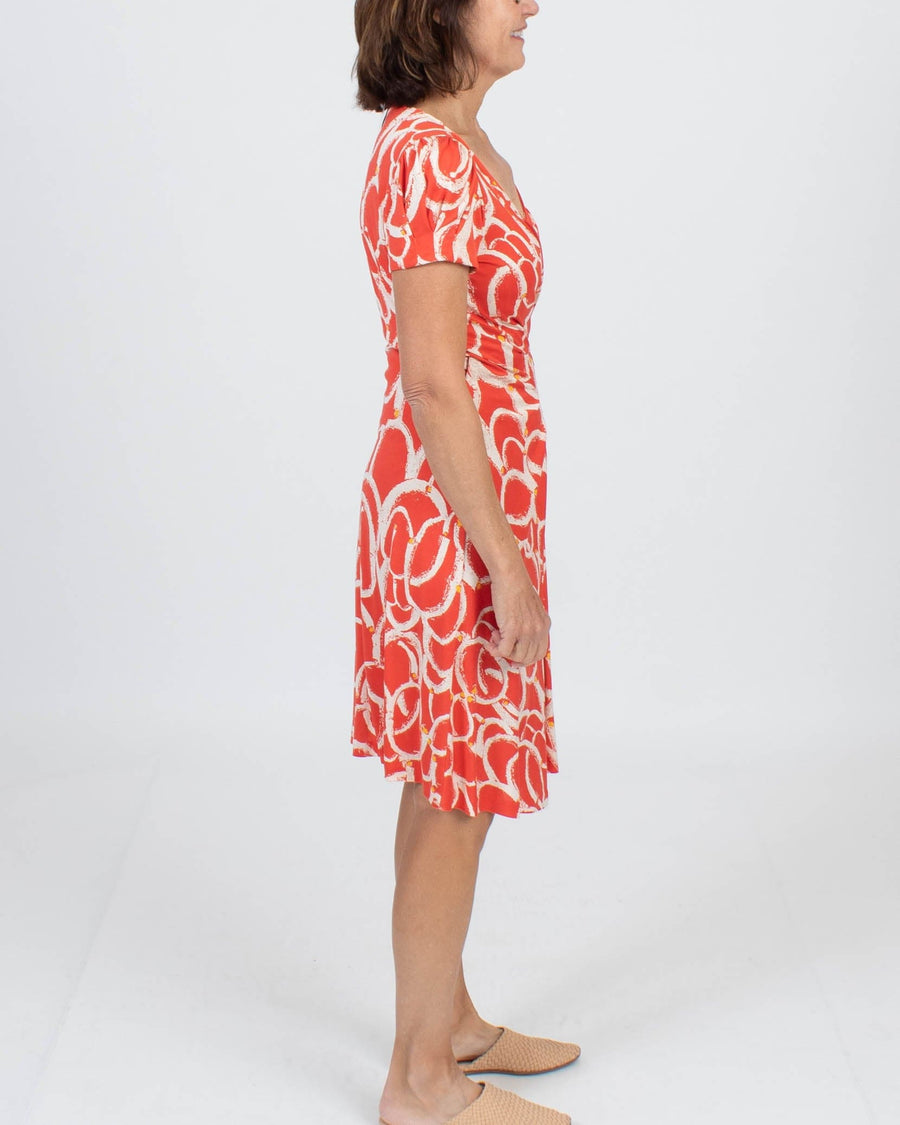 Diane Von Furstenberg Clothing XL | US 12 Short Sleeve Wrap Dress