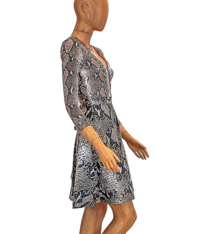Diane Von Furstenberg Clothing XS | US 0 Amelia Python Camo Print Wrap Dress