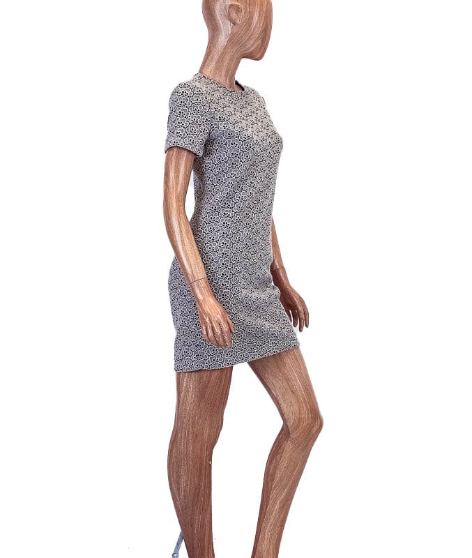 Diane Von Furstenberg Clothing XS | US 0 Short Sleeve "Cindy Acorn Lace" Eyelet Dress