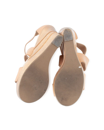 Diane Von Furstenberg Shoes Small | US 7 "Opal" Crisscross Wedge Sandals