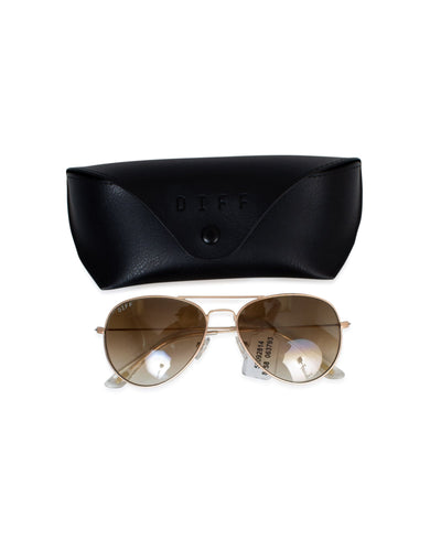 DIFF Accessories One Size "Cruz" Aviator Sunglasses