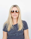DIFF Accessories One Size "Cruz" Aviator Sunglasses
