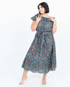 DÔEN Clothing XS Navy Lady Bird Floral Dress