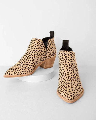 Dolce Vita Shoes Medium | 7 "Sonni" Leopard Calf Hair Ankle Bootie