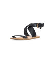 Dolce Vita Shoes Medium | US 8.5 Black Leather Flat Sandals