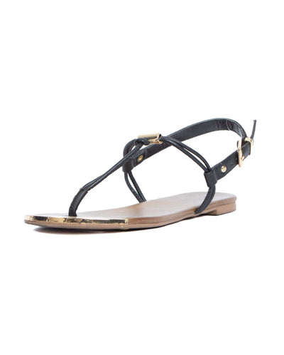 Dolce Vita Shoes Medium | US 8 Black Leather Strap Sandals