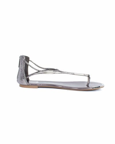 Dolce Vita Shoes Medium | US 8 Pewter Strappy Sandals