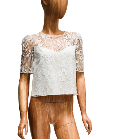 Donatelle Godart Paris Clothing One Size Open-Back Lace Top