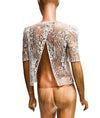 Donatelle Godart Paris Clothing One Size Open-Back Lace Top
