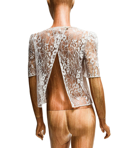 Donatelle Godart Paris Clothing One Size Open-Back Lace Top