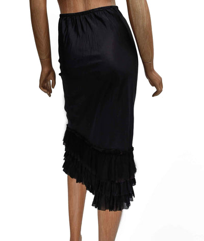 dosa Accessories Small Silk Slip with Ruffle Accent