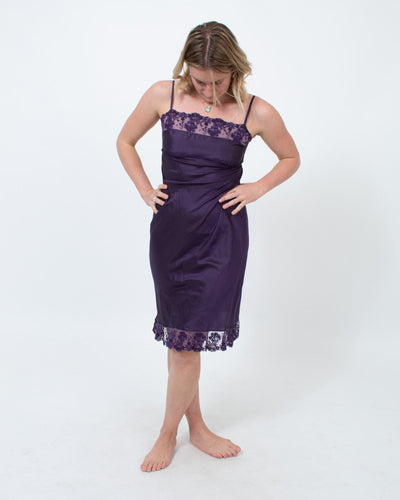 dosa Clothing XS Purple Lace Slip Dress