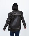 Double D Ranch Clothing Small Black Tasseled Leather Jacket