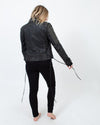 Double D Ranch Clothing Small Studded Leather Biker Jacket