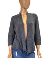 Eileen Fisher Clothing Medium Ash Cropped Caridgan Sweater